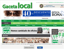Tablet Screenshot of gacetaslocales.com